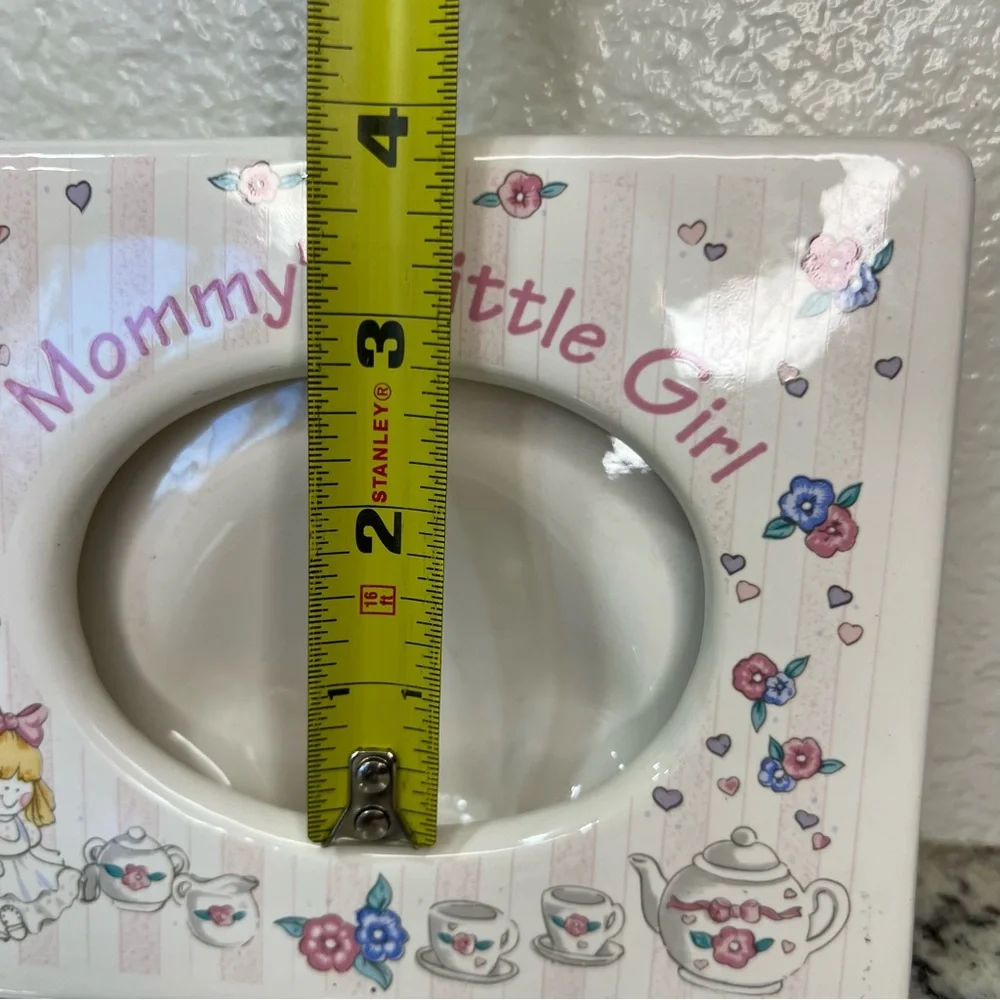 Russ Berrie & Co‎ Mommy’s Little Girl Ceramic Picture Frame Vintage #15960 baby